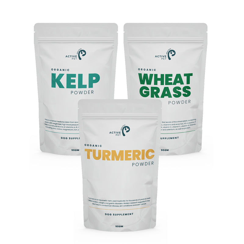 Buy 3 Get 1 Free Essential Powders - Wheatgrass, Kelp & Turmeric