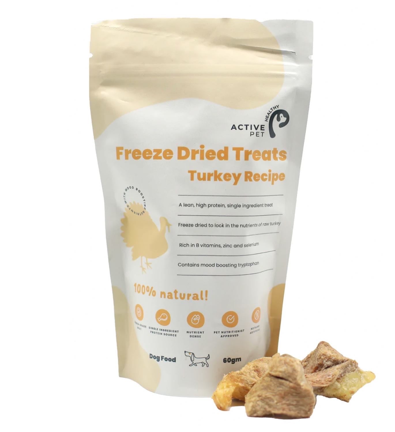 Freeze Dried Raw Turkey Treats & Complete Turkey & Sardine Meal Double Pack