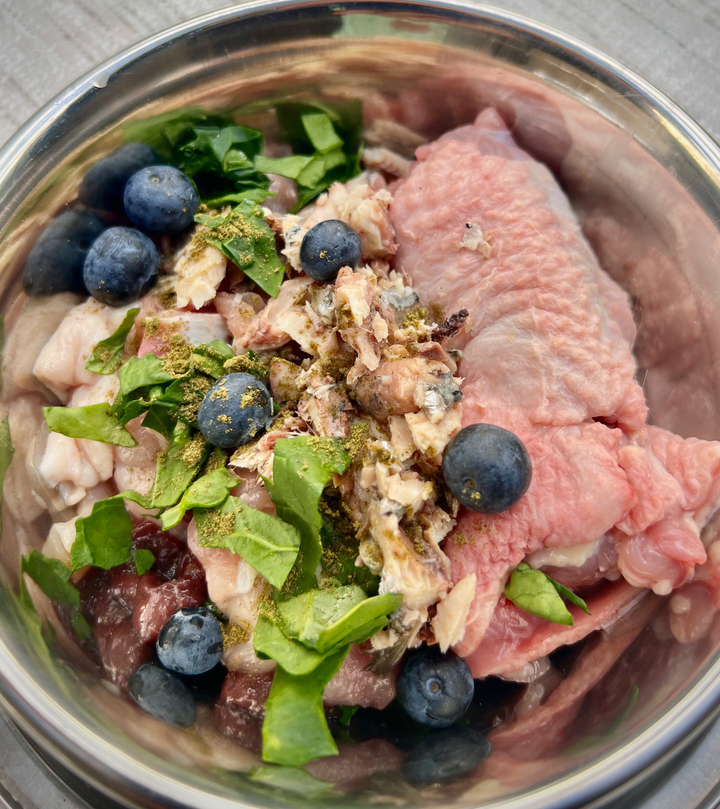 Chicken Raw Dog Food Recipe & Review