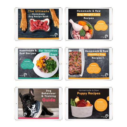 Dog Raw Feeding Recipe Book Bundle VALUE Pack - Save 45%