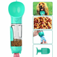 Pet multi-functional portable water, food and poopbag bottle