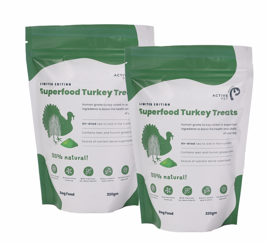Double Pack Of Superfood Air Dried Turkey Treats