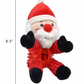 Dog Chew Christmas Santa Toy Durable Plush Squeak Toy for Teeth Cleaning