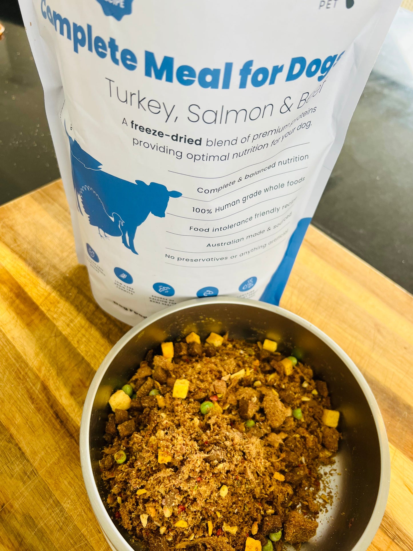 Trial Sample Pack Freeze Dried Raw Dog Food - Turkey & Salmon Recipe