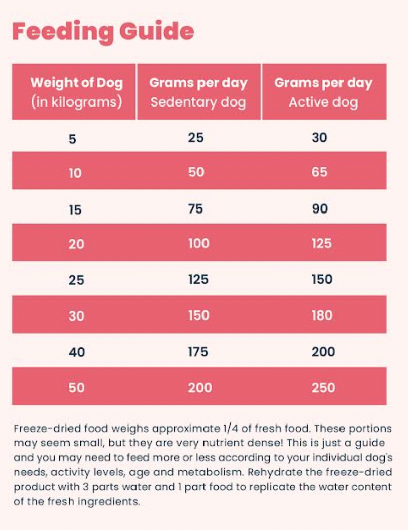 Trial Sample Pack Freeze Dried Raw Dog Food - Beef & Salmon Recipe