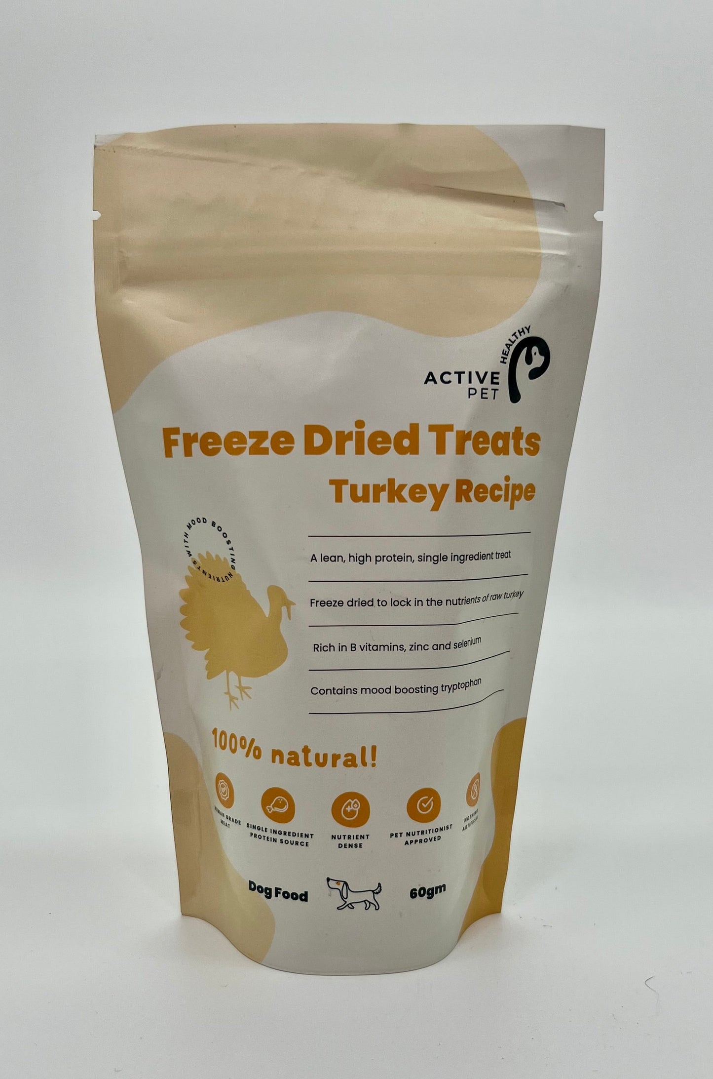 Freeze Dried Raw Turkey Treats Pack of 2