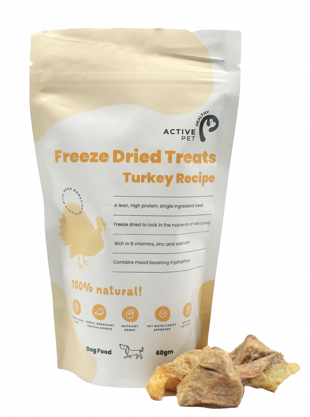 Freeze Dried Turkey Treats Healthy Active Pet